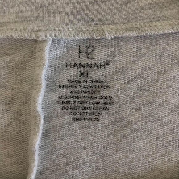 XL Hannah Sweater Aztec around neckline & Sleeve Ends Gray & Turquoise C3578 - Picture 5 of 5